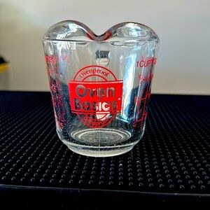 Anchor Hocking 496 Closed Handle Oven Basics 1 Cup Glass Measuring Cup USA